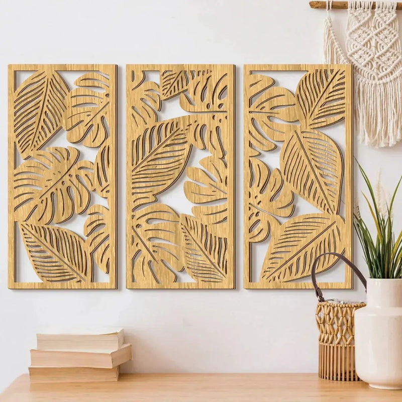 Wall Pediment - Nordic Light Wood by House Of Avana