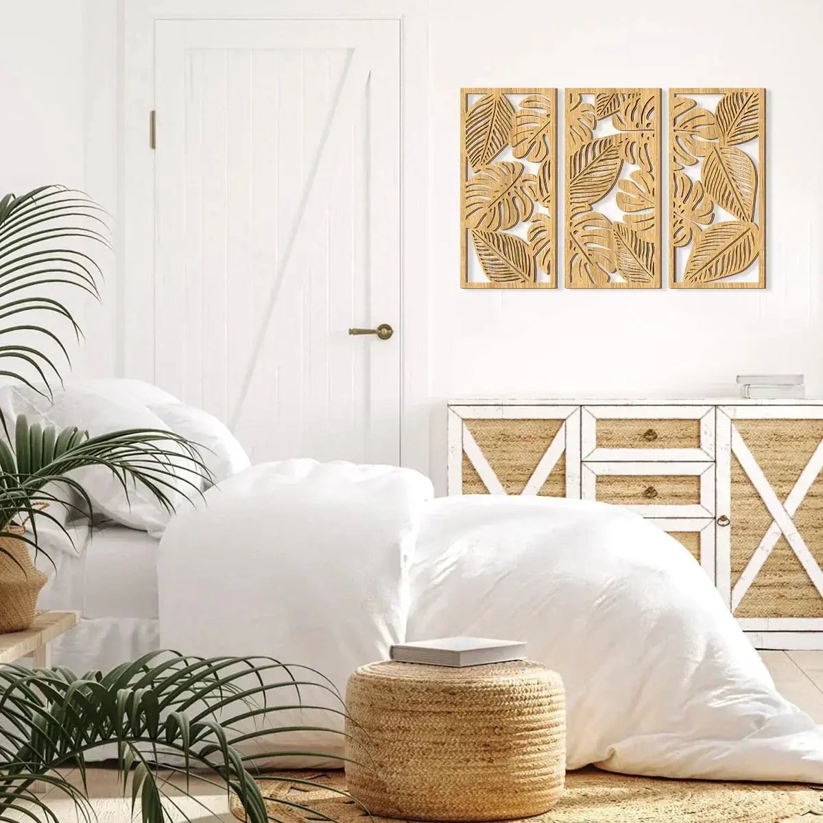 Wall Pediment - Nordic Light Wood by House Of Avana