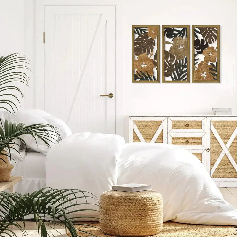 Wall Pediment - Nordic Wood Tropical by House Of Avana
