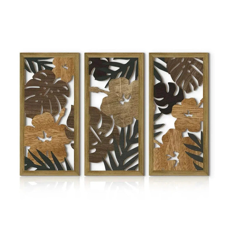 Wall Pediment - Nordic Wood Tropical by House Of Avana