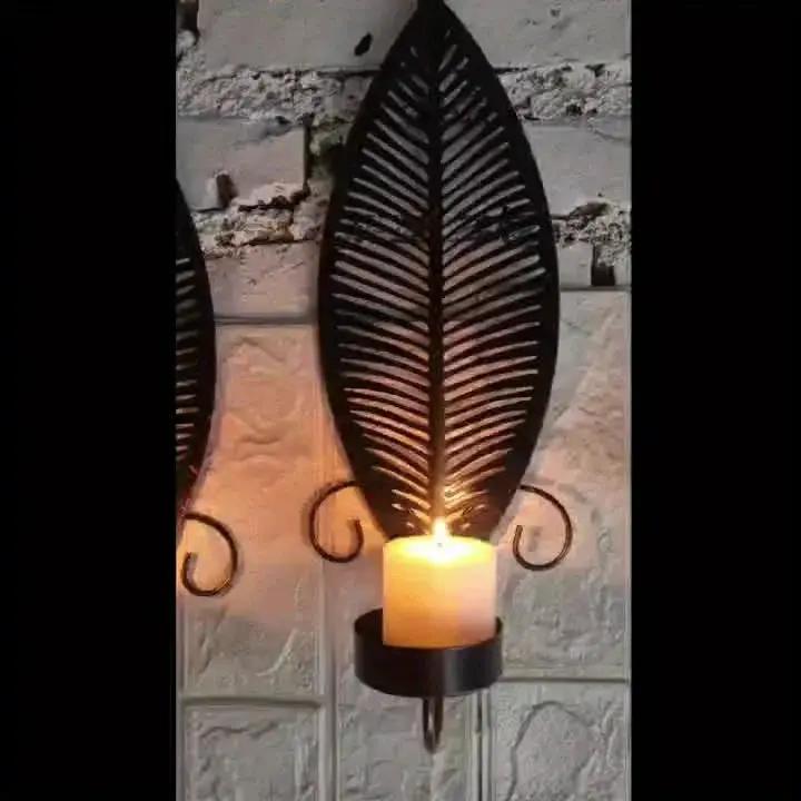 Wall Sconces - Golden Metal 2pcs by House Of Avana