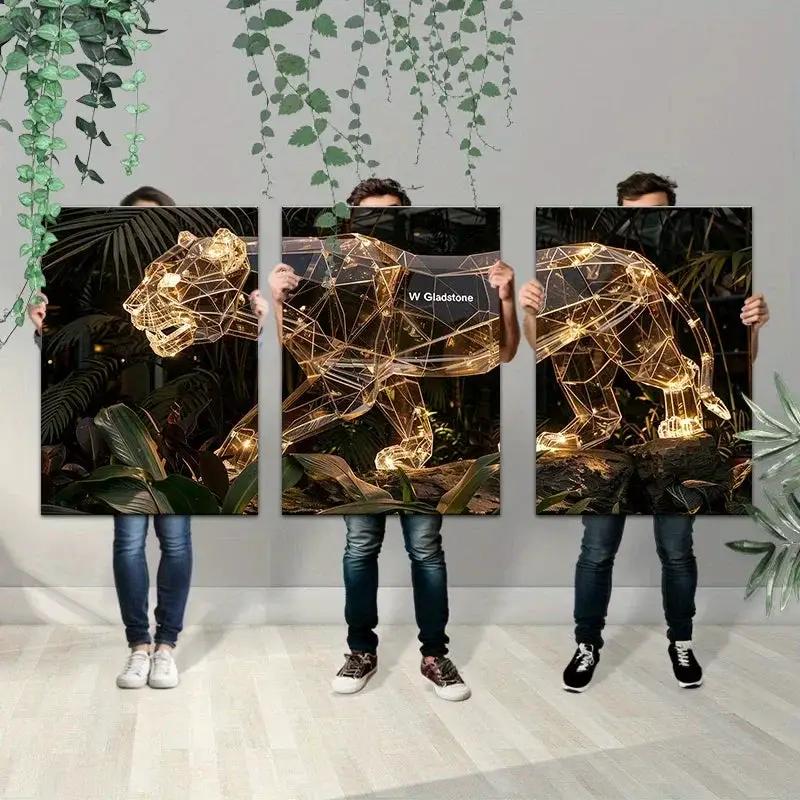 Wall Sculpture - 3D Metal Gold by House Of Avana