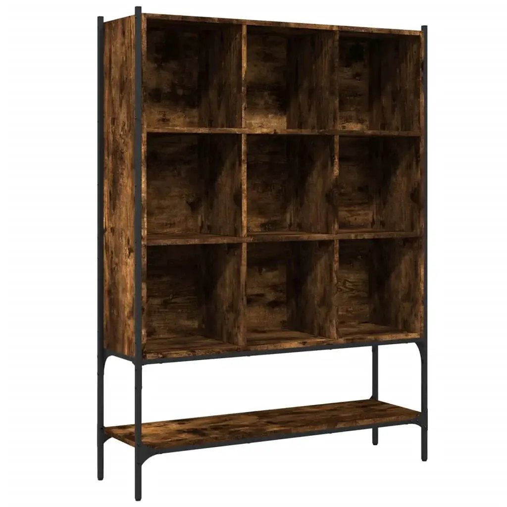 Wall Shelf - Geometric Smoked Oak Wooden by House Of Avana