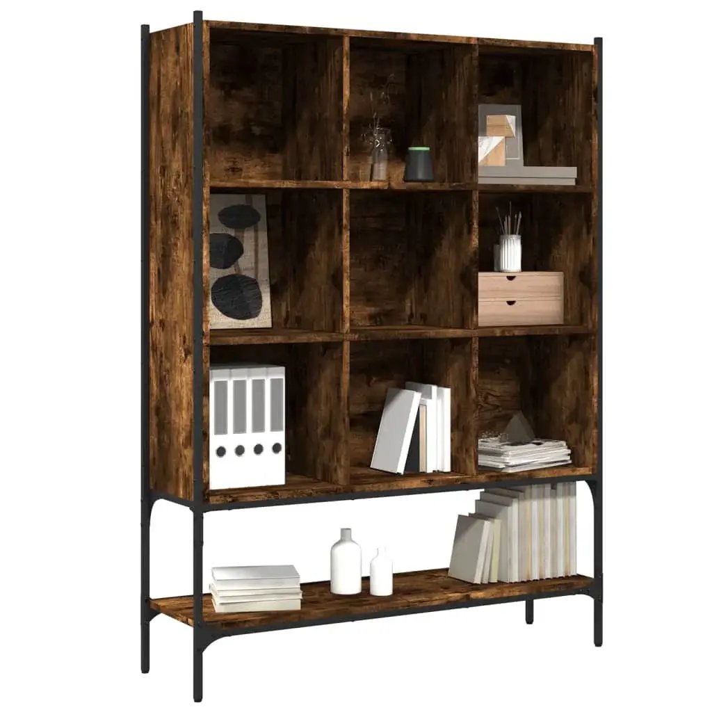 Wall Shelf - Geometric Smoked Oak Wooden by House Of Avana
