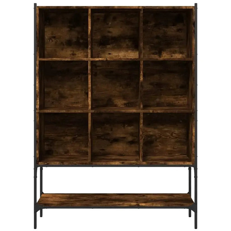 Wall Shelf - Geometric Smoked Oak Wooden by House Of Avana