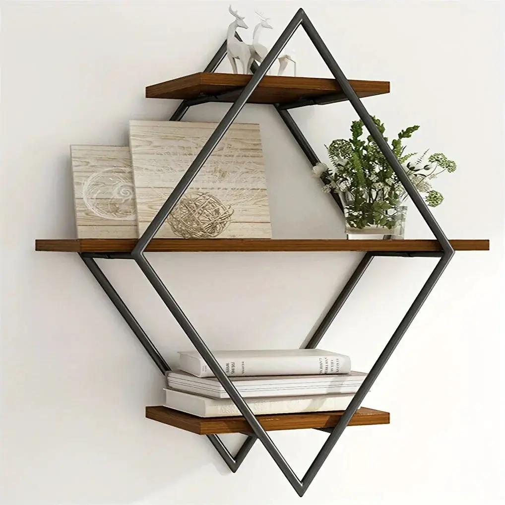 Wall Shelves - Geometric Wooden Multi-Layer by House Of Avana