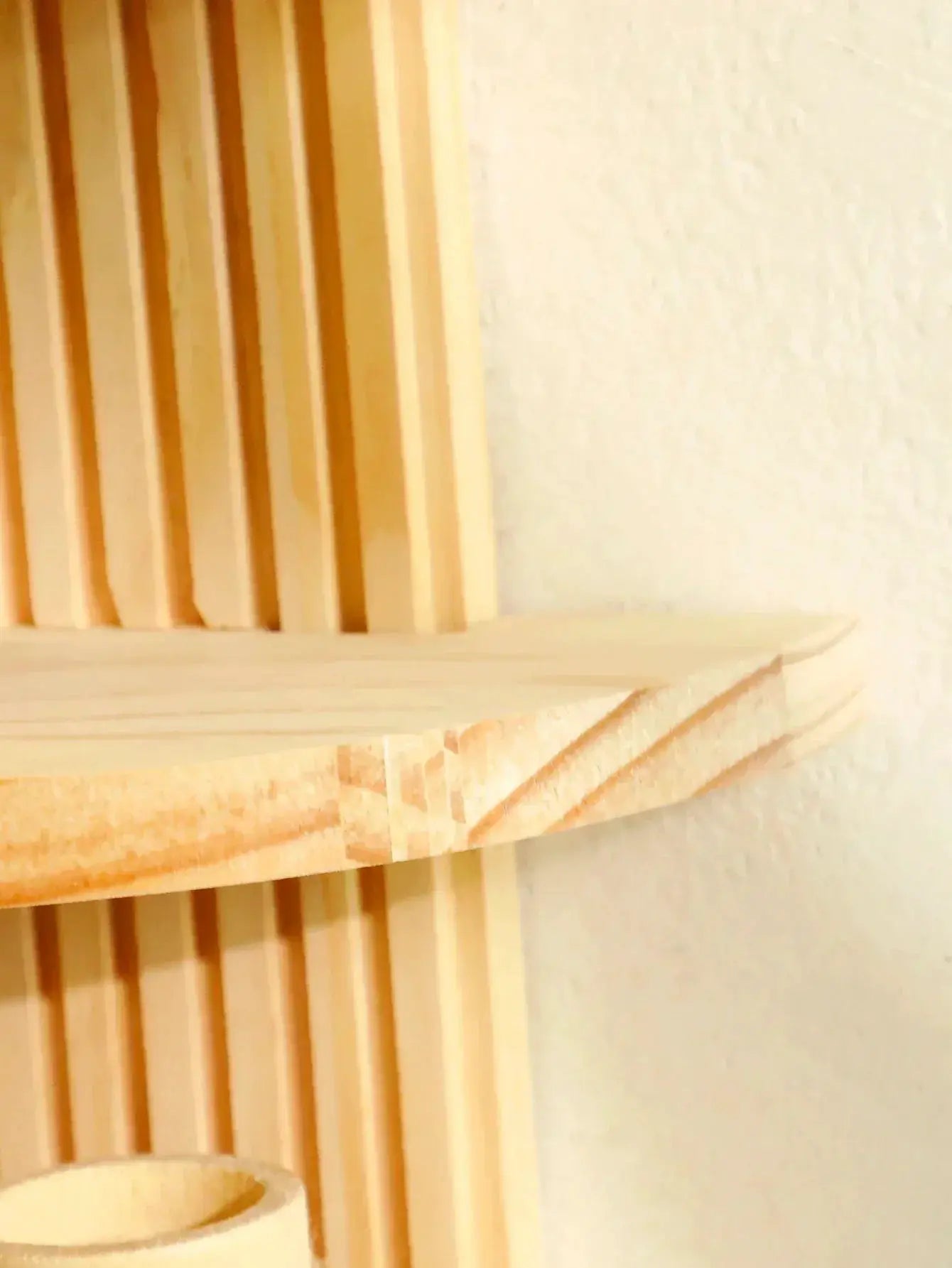 Wall Shelves - Geometric Wooden Natural by House Of Avana