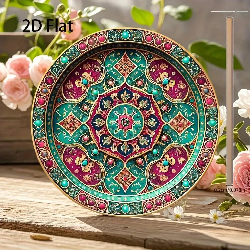 Wall Sign - Moroccan Wooden Round by House Of Avana