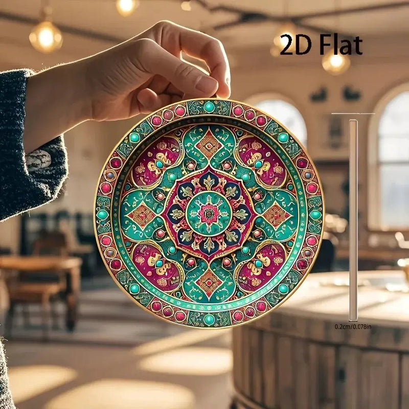 Wall Sign - Moroccan Wooden Round by House Of Avana