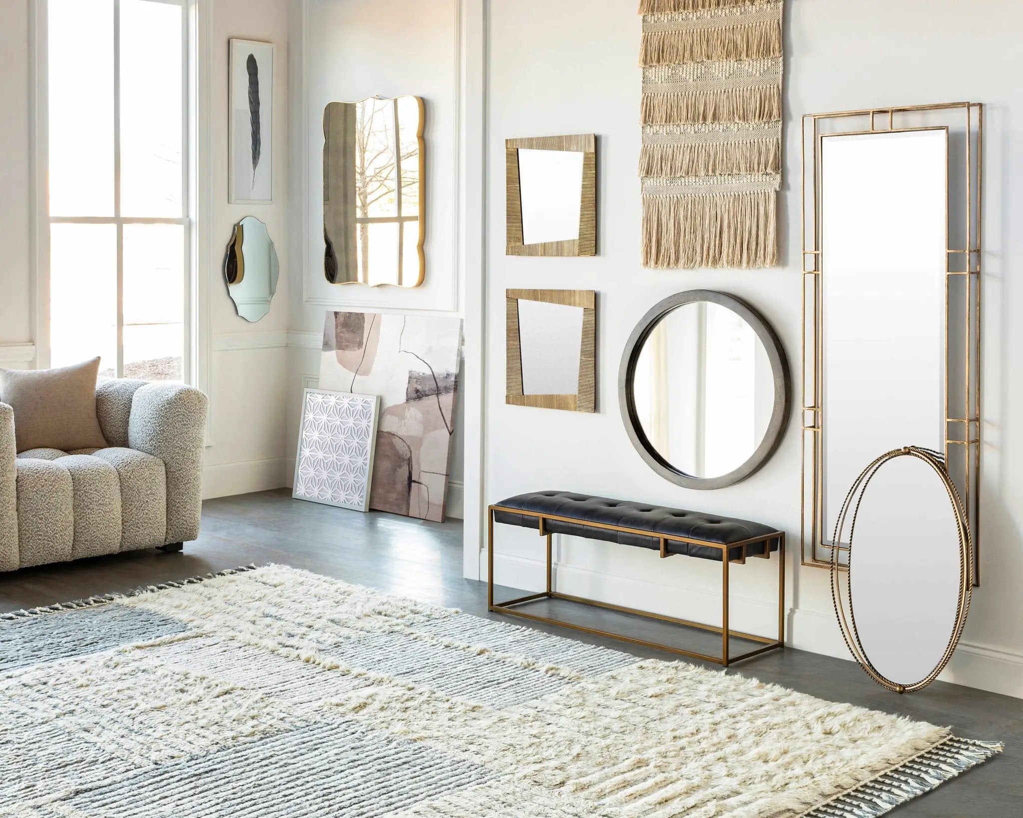 Robonkon Mirror - Clearance by Boutique Rugs
