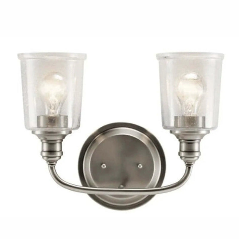 Kichler Waverly 2-Light Pewter Transitional Vanity Light Bar by Selzalot
