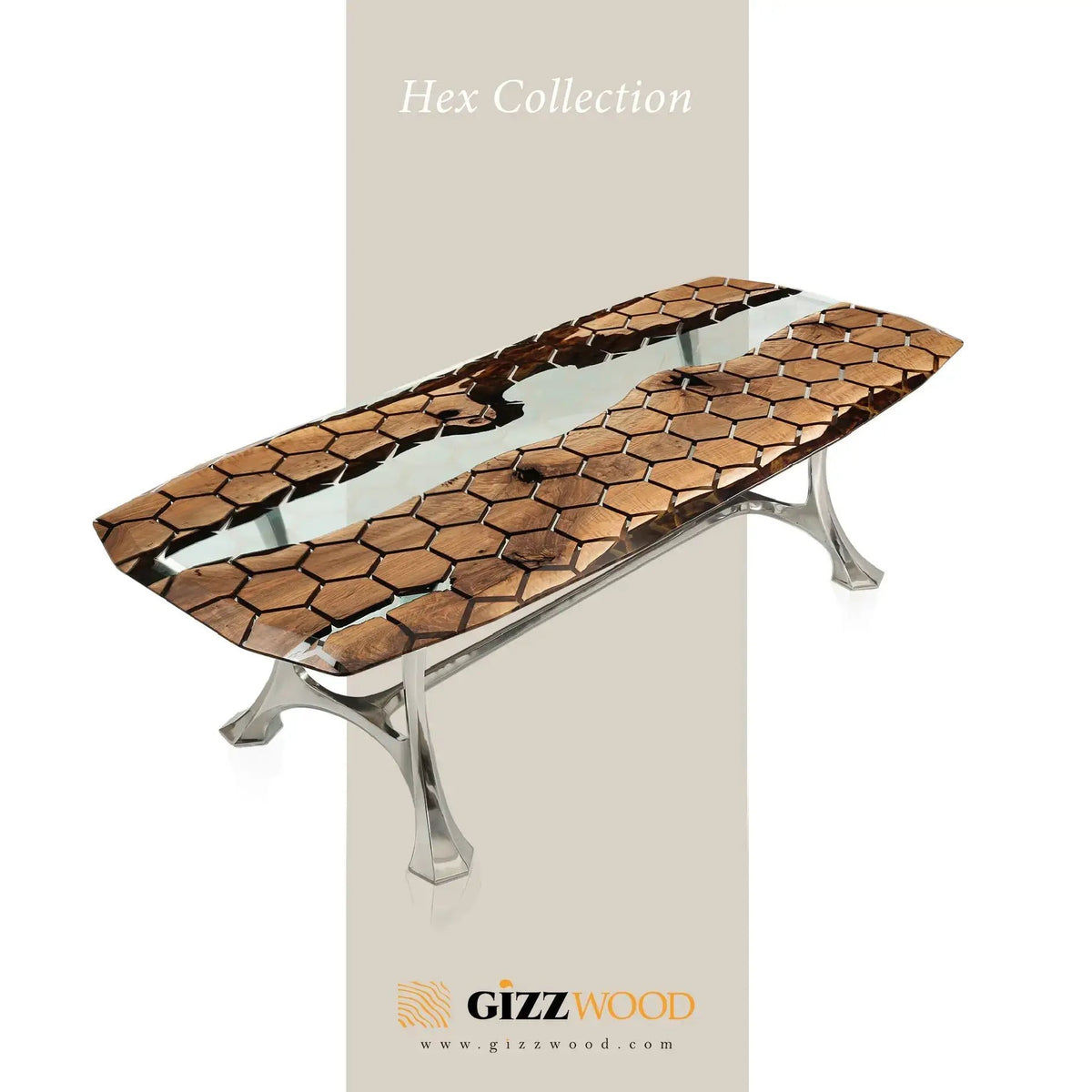Hexagon Resin Dining Table, photo 5 of 13