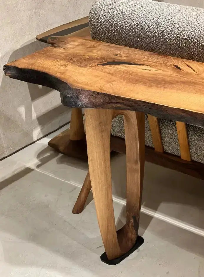 Rustic Console And Sofa Table Made Of Walnut, photo 2 of 8