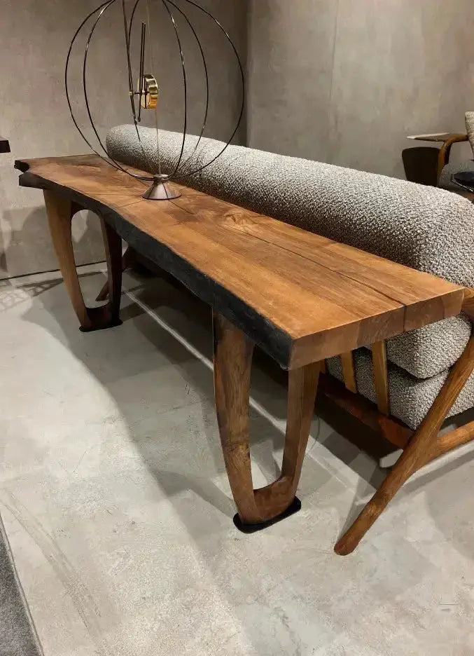 Rustic Console And Sofa Table Made Of Walnut, photo 8 of 8