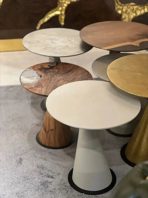 Mushroom Side & End table Made of Walnut and Epoxy Resin, photo 9 of 18