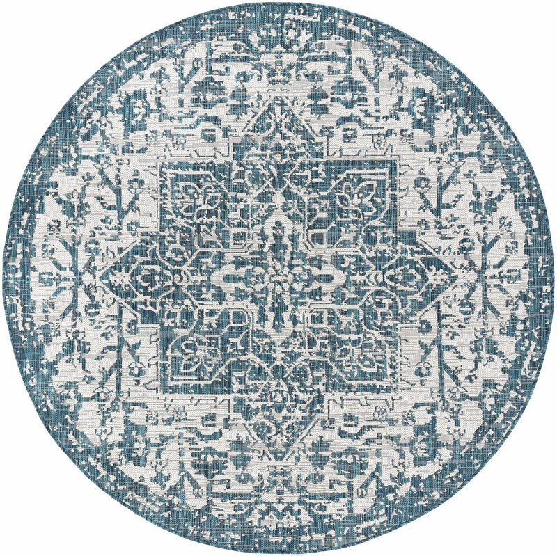 Teal Kilmacolm Indoor & Outdoor Area Rug - Clearance by Boutique Rugs