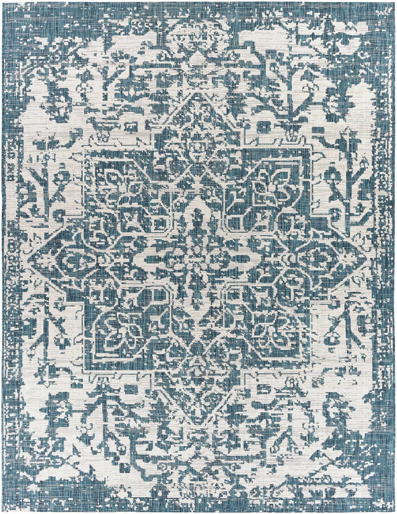 Teal Kilmacolm Indoor & Outdoor Area Rug - Clearance by Boutique Rugs