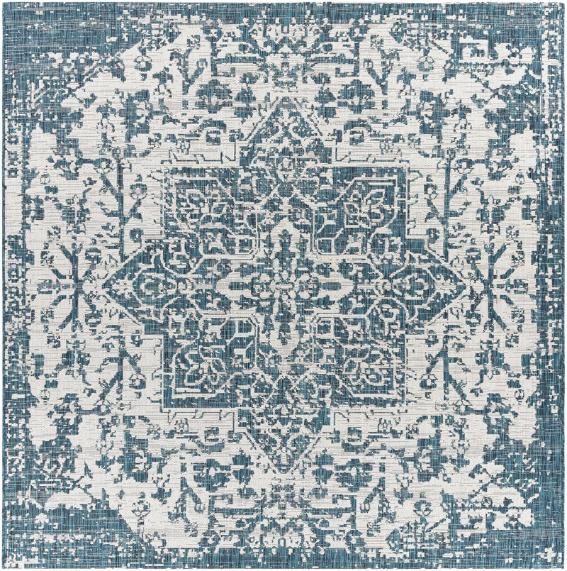 Teal Kilmacolm Indoor & Outdoor Area Rug - Clearance by Boutique Rugs