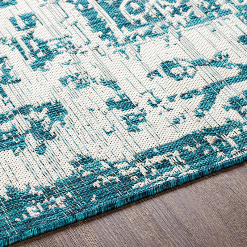 Teal Kilmacolm Indoor & Outdoor Area Rug - Clearance by Boutique Rugs