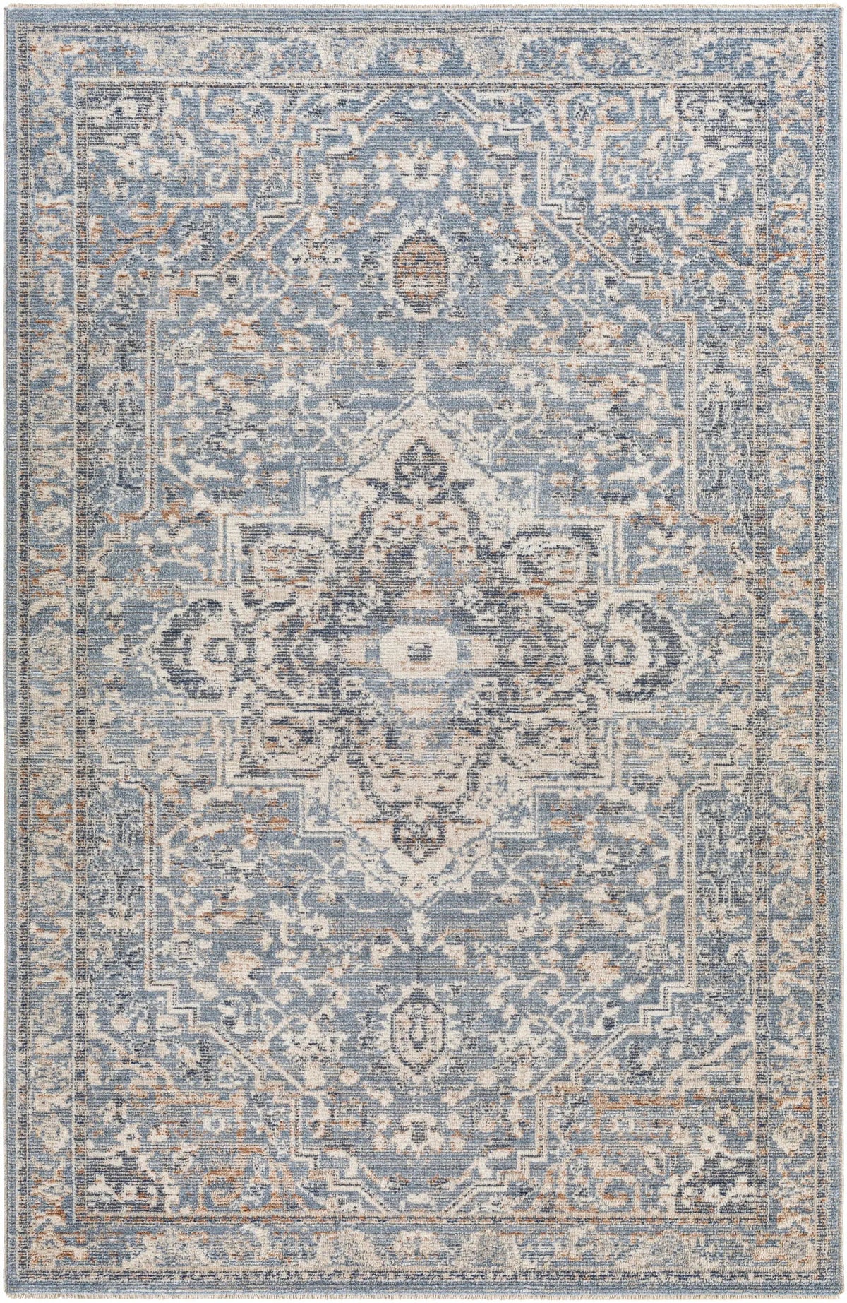 Buguey Cream&Blue Area Rug - Clearance, photo 8 of 12