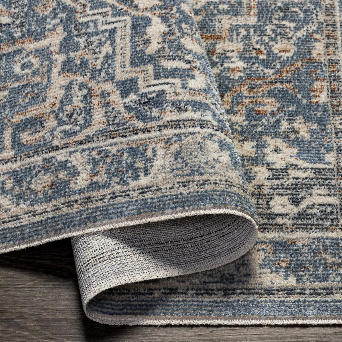 Buguey Cream&Blue Area Rug - Clearance, photo 5 of 12