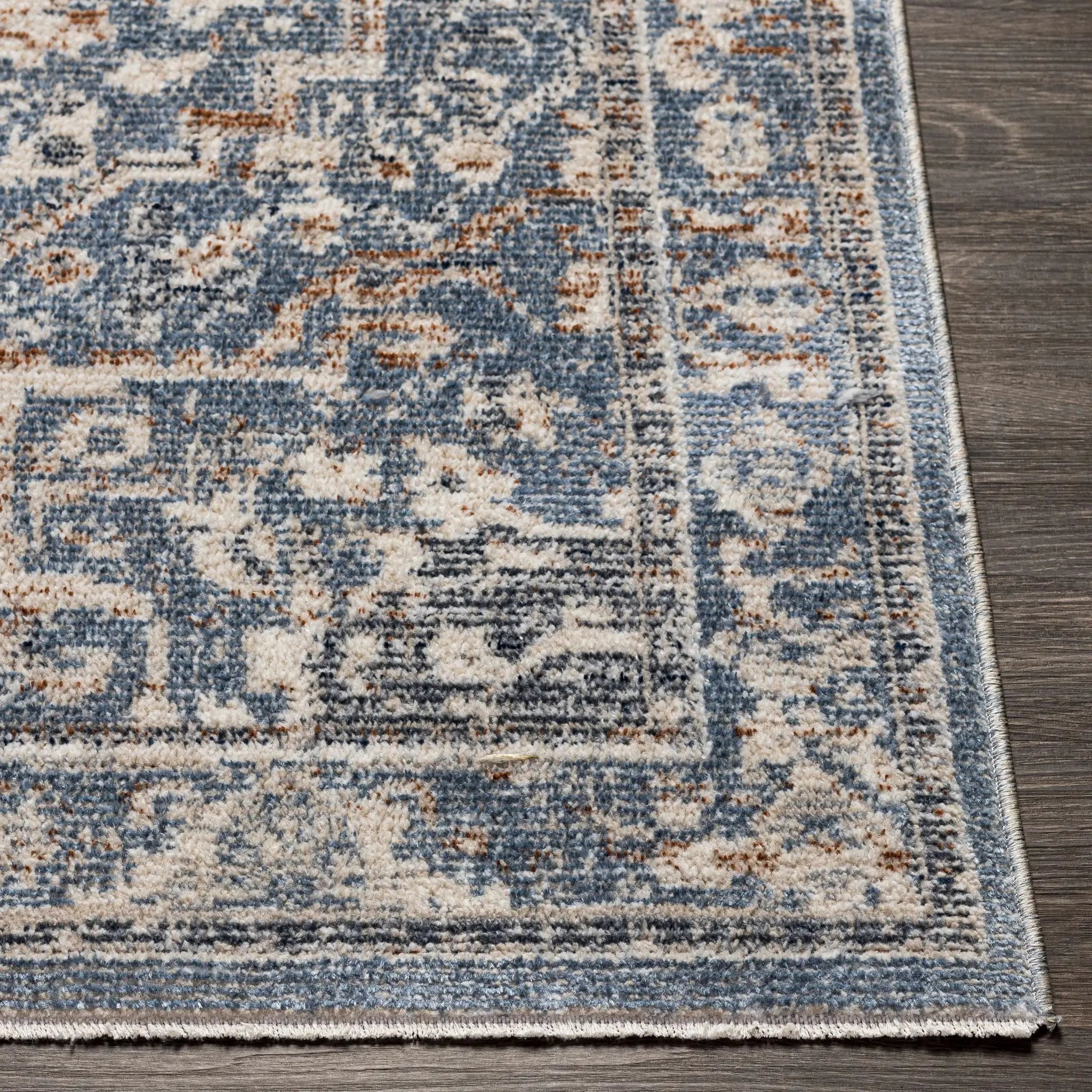 Buguey Cream&Blue Area Rug - Clearance by Boutique Rugs