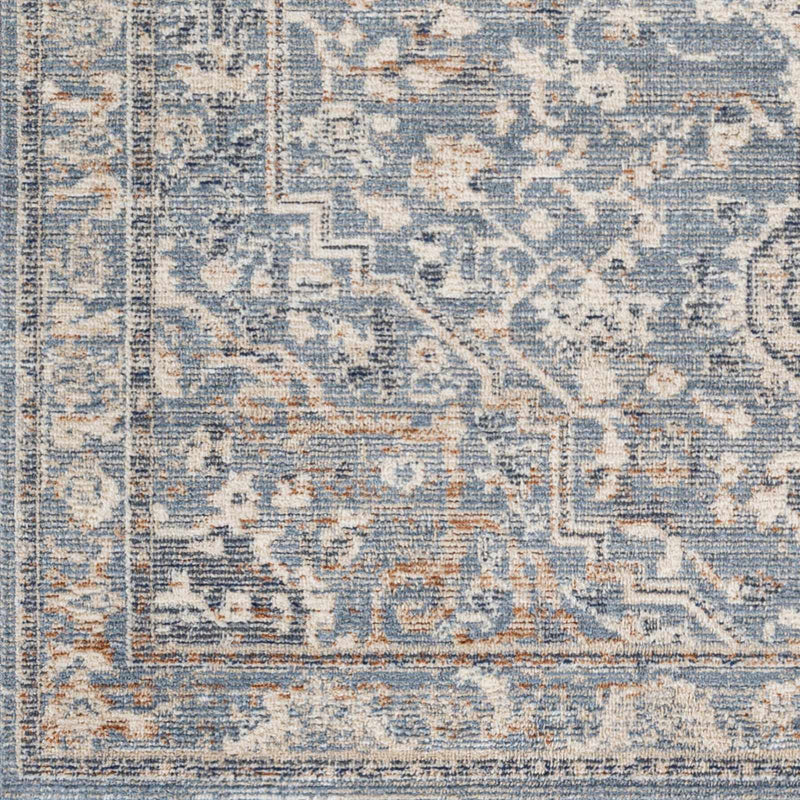Buguey Cream&Blue Area Rug - Clearance by Boutique Rugs