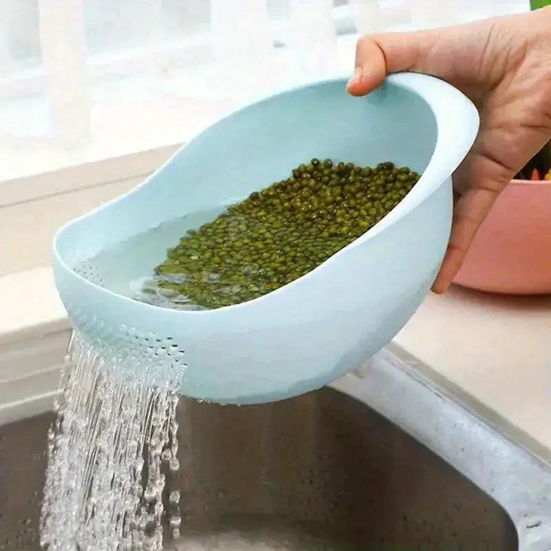 Washing Basket - Food-Safe Plastic with Drain by House Of Avana