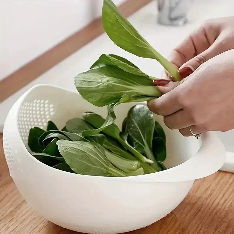 Washing Basket - Food-Safe Plastic with Drain by House Of Avana