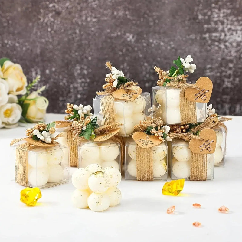 Wax Mini Bubble Candles, 30 Sets, Small Layered by House Of Avana
