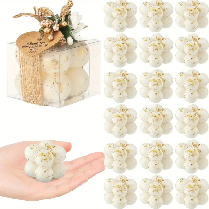 Wax Mini Bubble Candles, 30 Sets, Small Layered by House Of Avana