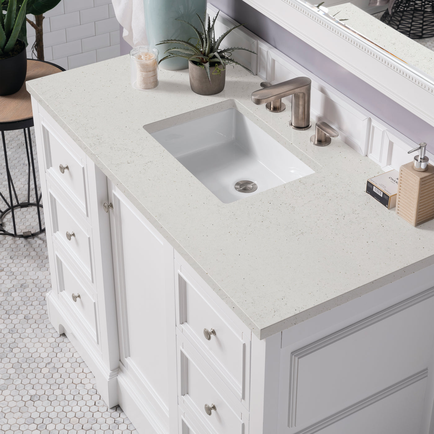 James Martin De Soto 48" Single Bathroom Vanity, Bright White, view 26