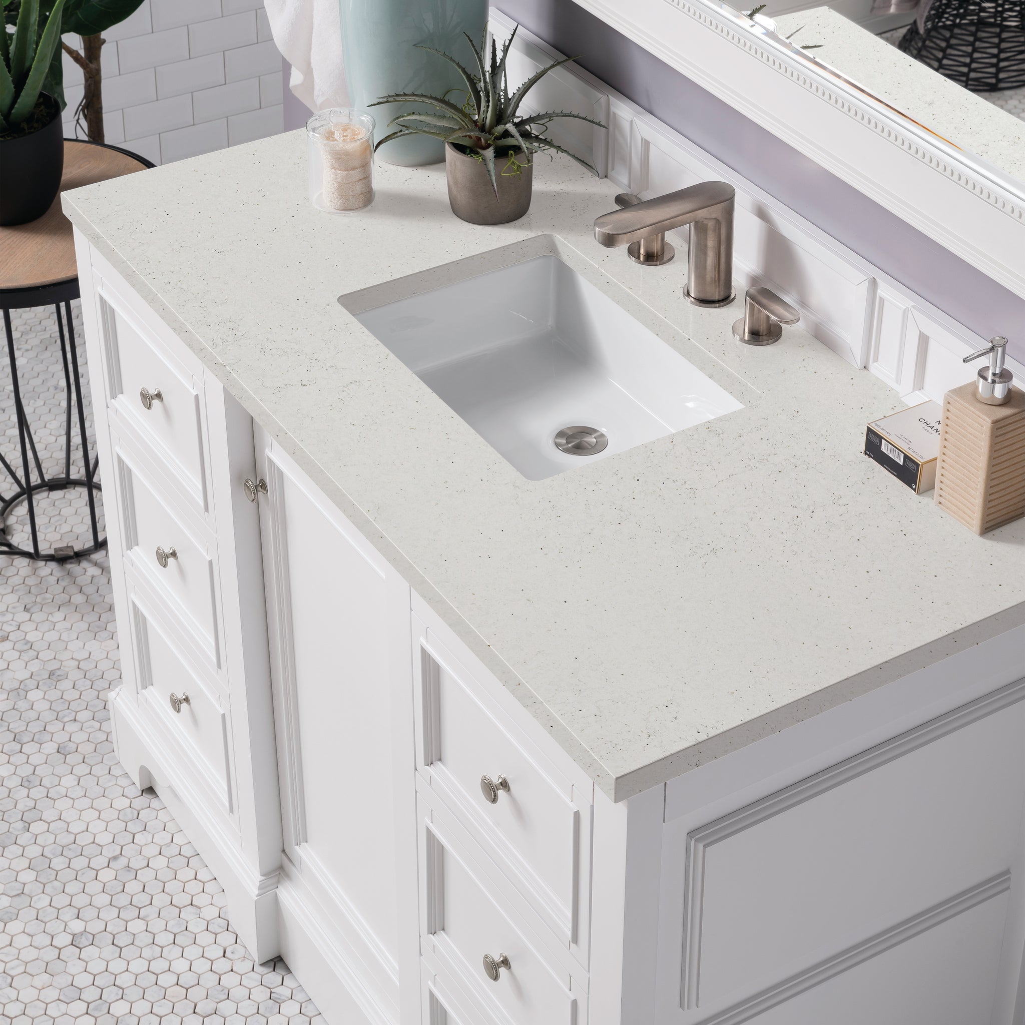 James Martin De Soto 48" Single Bathroom Vanity, Bright White, view 26