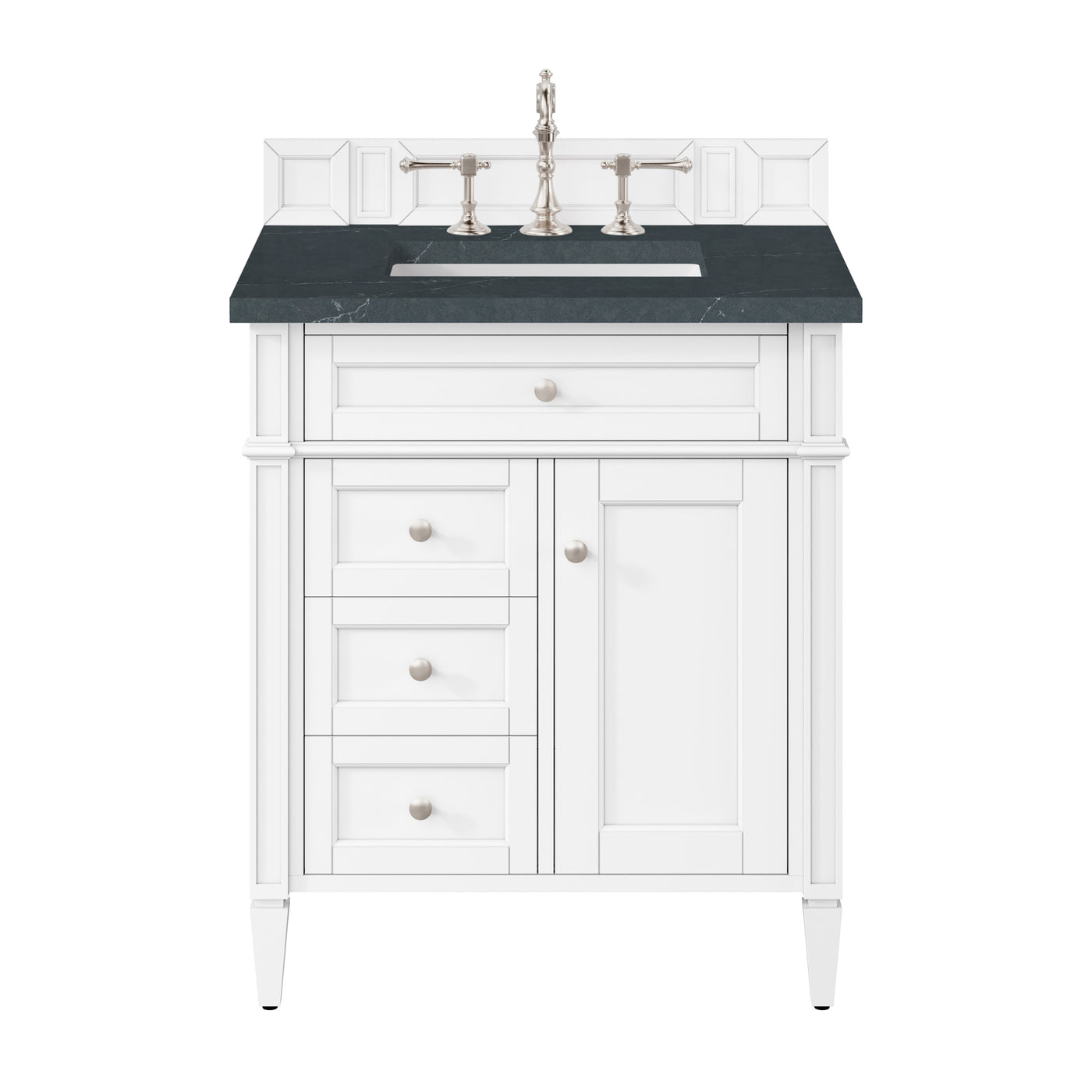 James Martin Brittany 30" Single Bathroom Vanity, Bright White, view 27