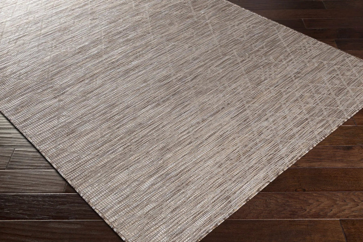 Lorena Beige Flatweave Trellis Outdoor Rug - Clearance, photo 7 of 10