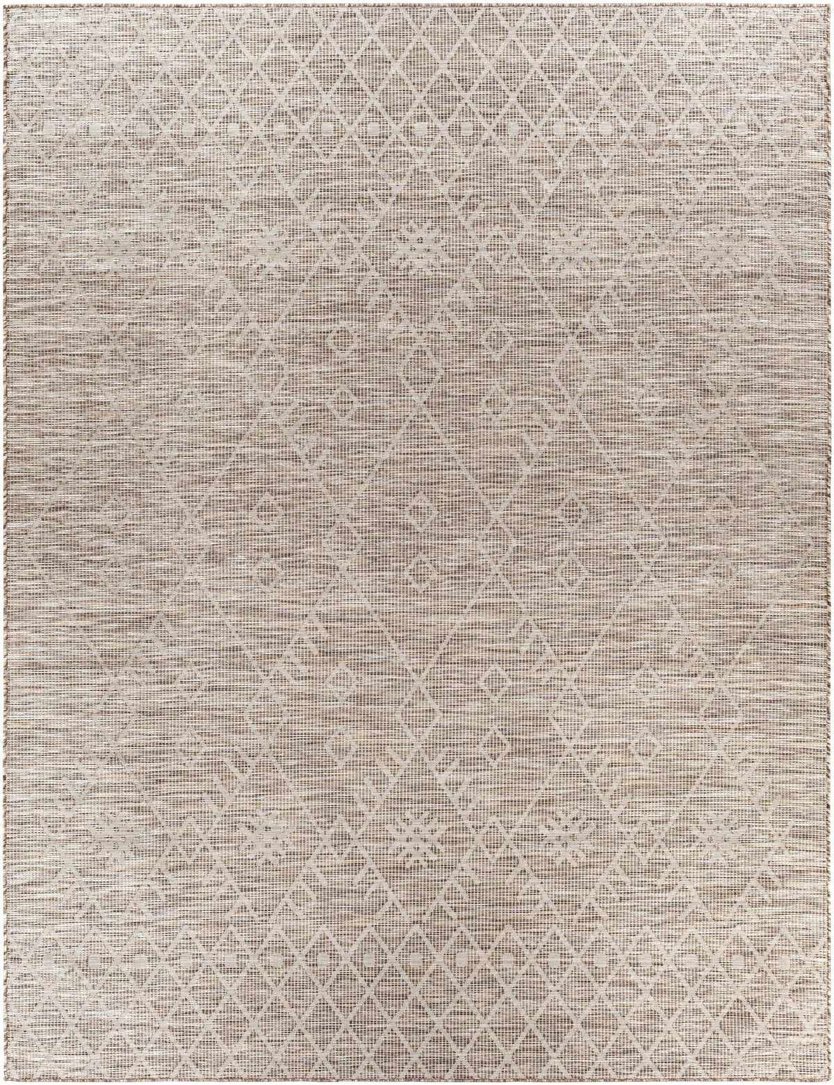 Lorena Beige Flatweave Trellis Outdoor Rug - Clearance