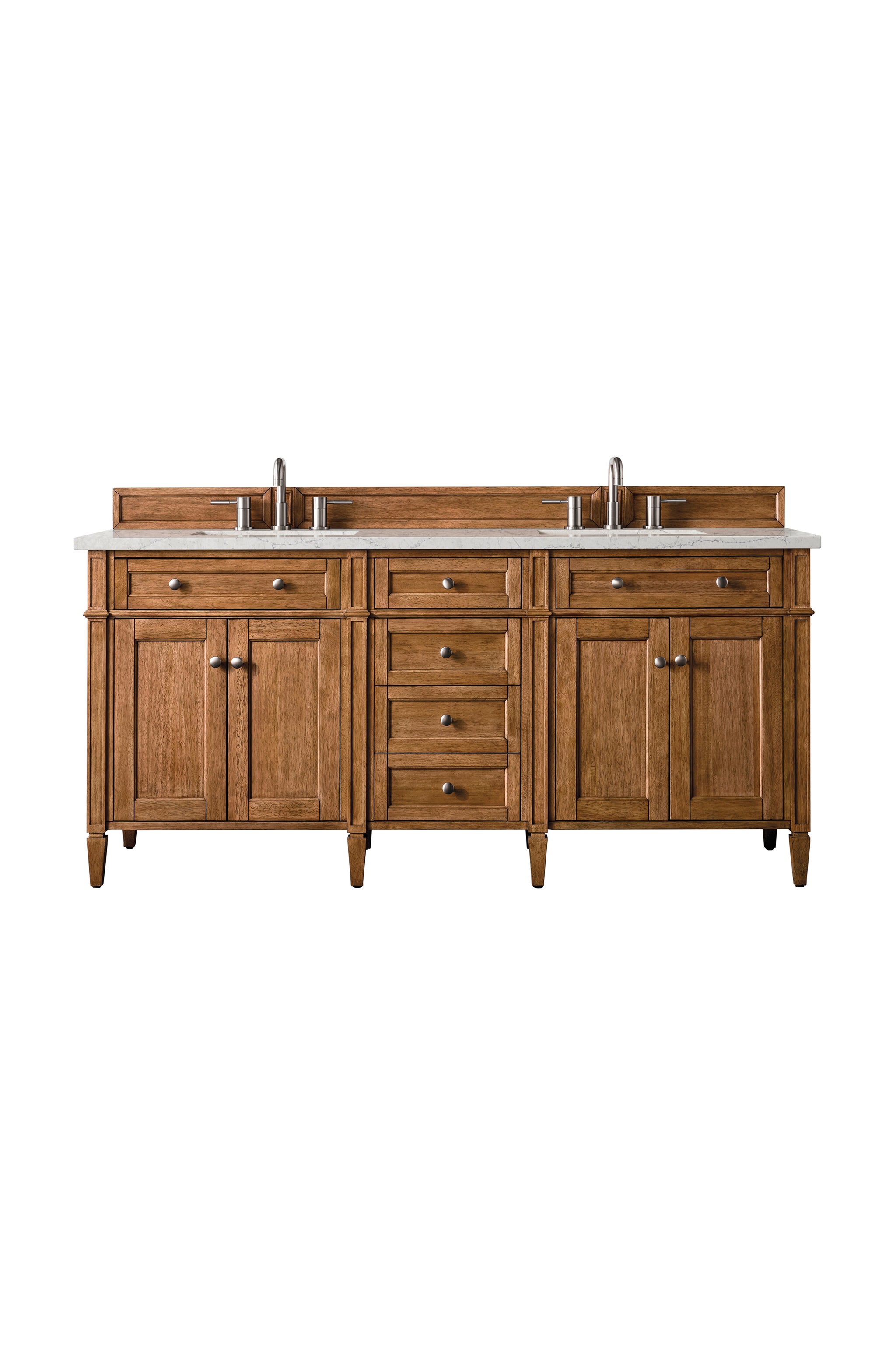 James Martin Brittany 72" Double Bathroom Vanity, Saddle Brown, view 40