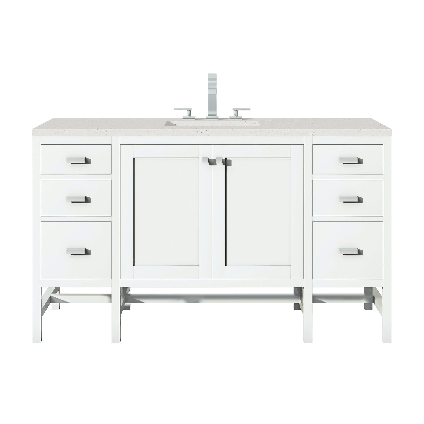 James Martin Addison 60" Single Bathroom Vanity, Glossy White, view 13