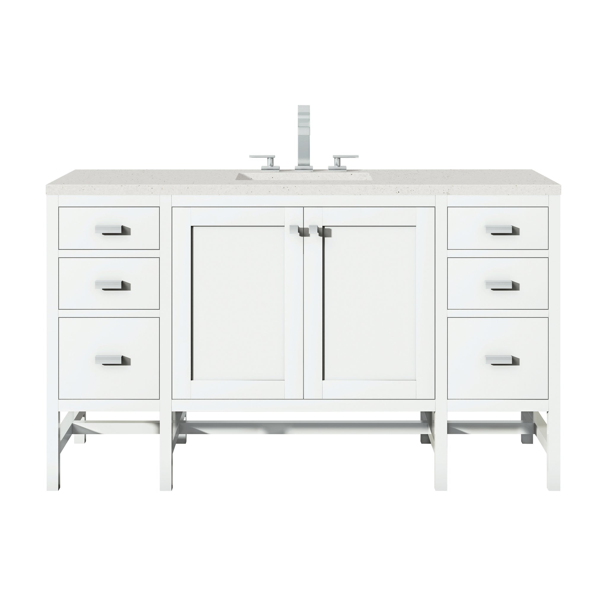 James Martin Addison 60" Single Bathroom Vanity, Glossy White, view 13