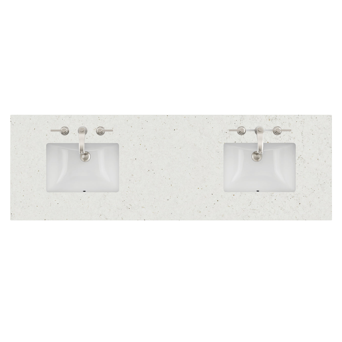 James Martin 72" Double Vanity Top with Eternal Marfil countertop