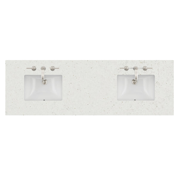 James Martin 72" Double Vanity Top