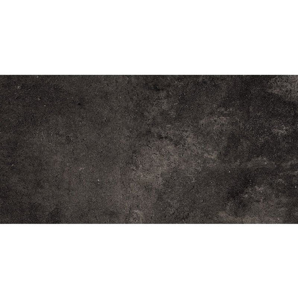 Weathered Black Matte Porcelain Tiles 18x36