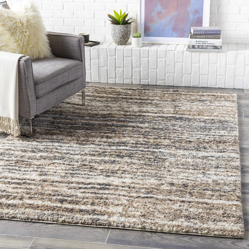 Weddin Striped Plush Area Rug by Boutique Rugs
