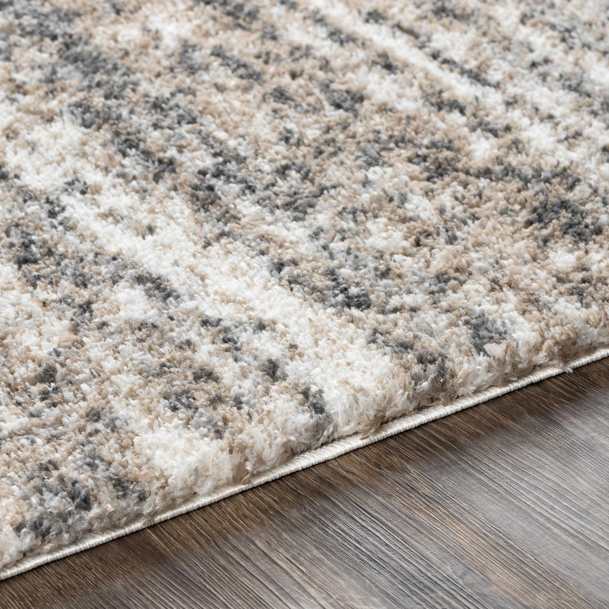 Weddin Striped Plush Area Rug, photo 4 of 8