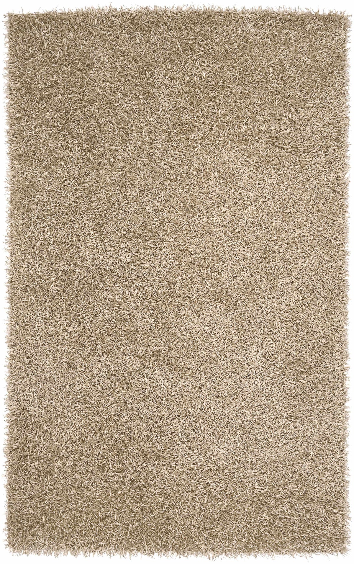 Browder Solid Beige Shag Area Rug - Clearance