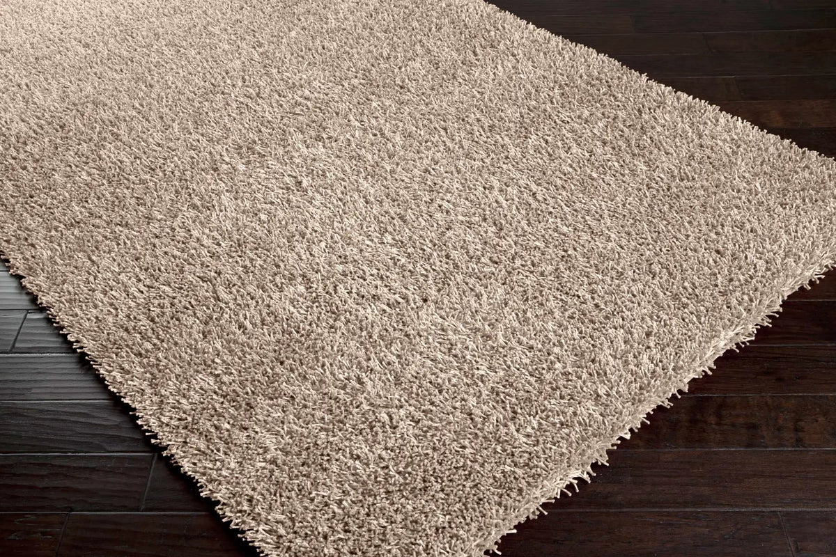 Browder Solid Beige Shag Area Rug - Clearance, photo 2 of 10
