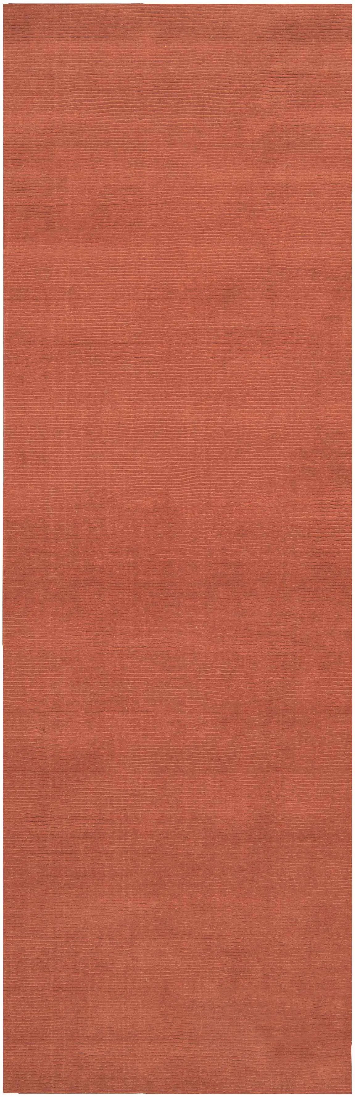 Brockton Solid Orange Wool Rug, photo 12 of 17