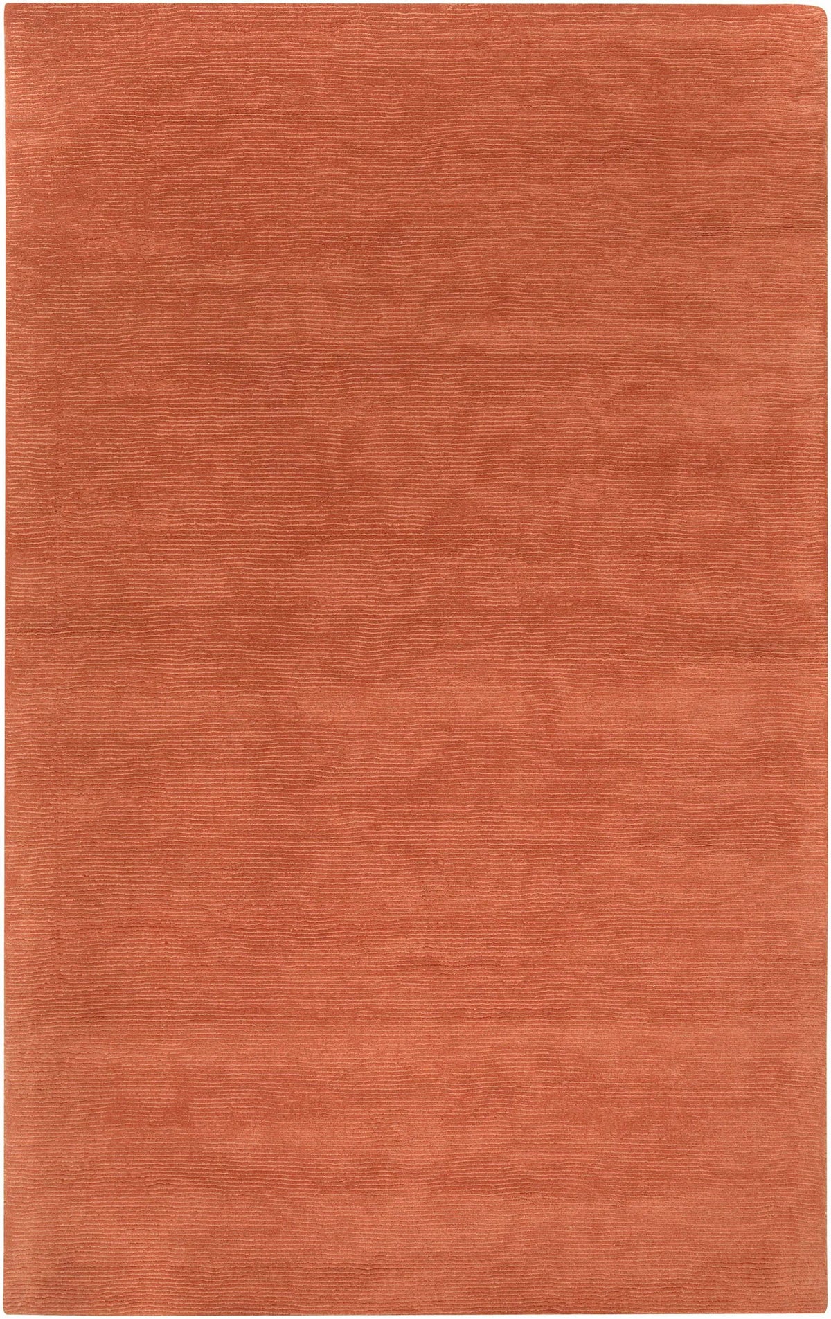 Brockton Solid Orange Wool Rug, photo 11 of 17