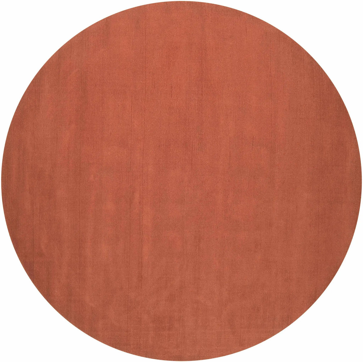 Brockton Solid Orange Wool Rug, photo 4 of 17