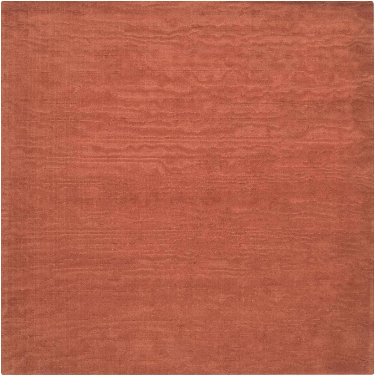 Brockton Solid Orange Wool Rug, photo 5 of 17